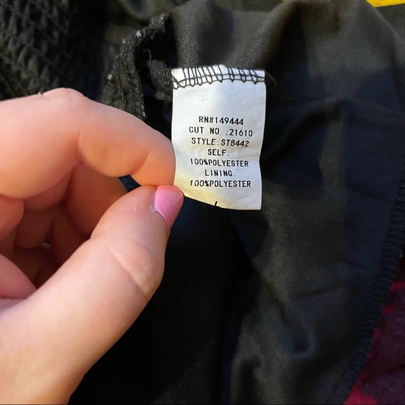 Ember Black and White Polka Dot V Neck Top Blouse Size Large - Picture 8 of 8